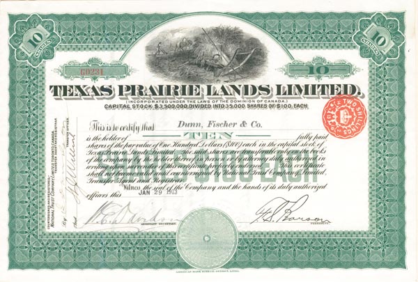 Texas Prairie Lands Limited